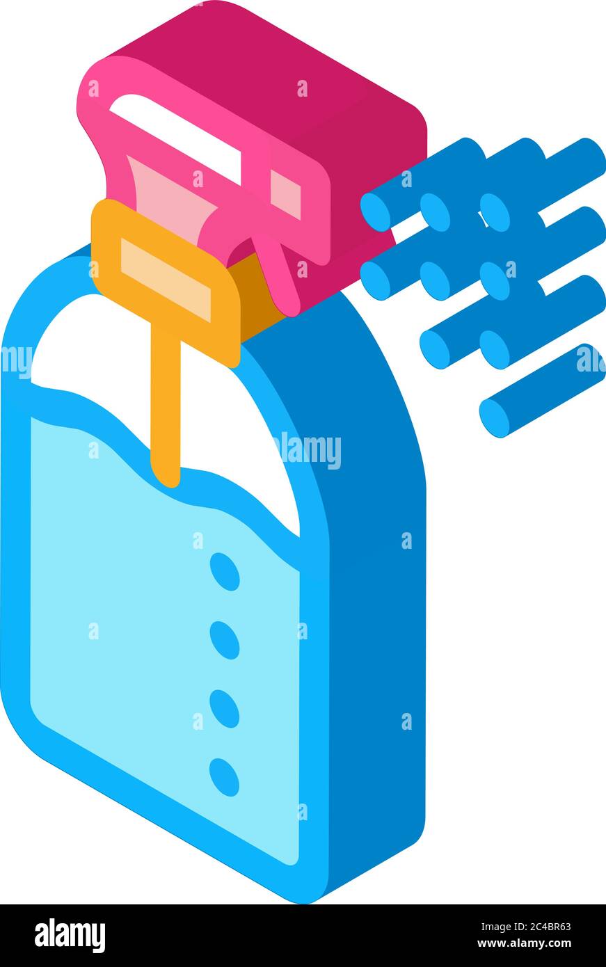 spray bottle isometric icon vector illustration Stock Vector Image ...
