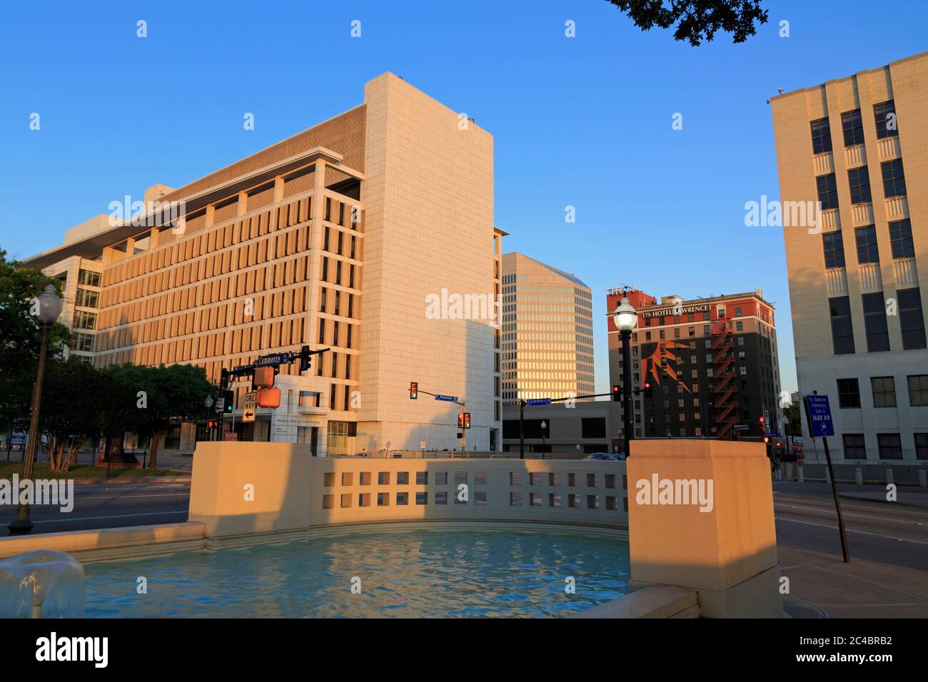 George Allen Courts Building, Dealey Plaza, Dallas, Texas, USA Stock Photo