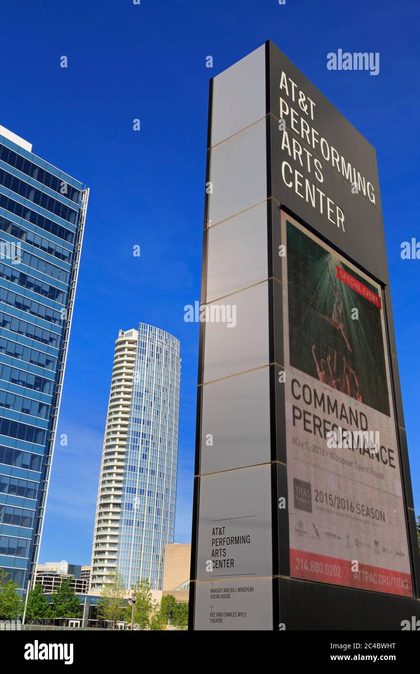 Performing Arts Center, Dallas, Texas, USA Stock Photo - Alamy