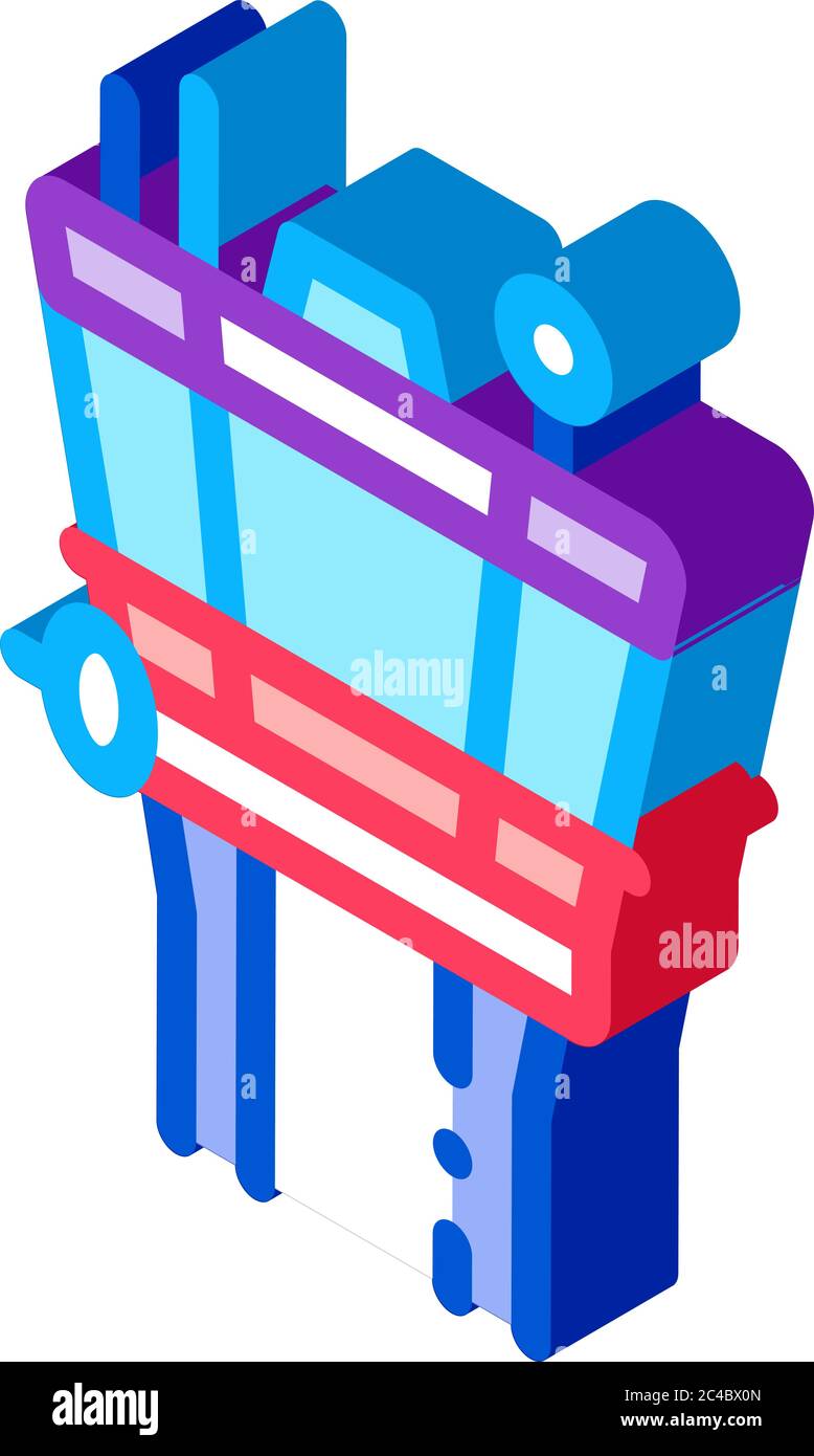 airport navigation center isometric icon vector illustration Stock ...