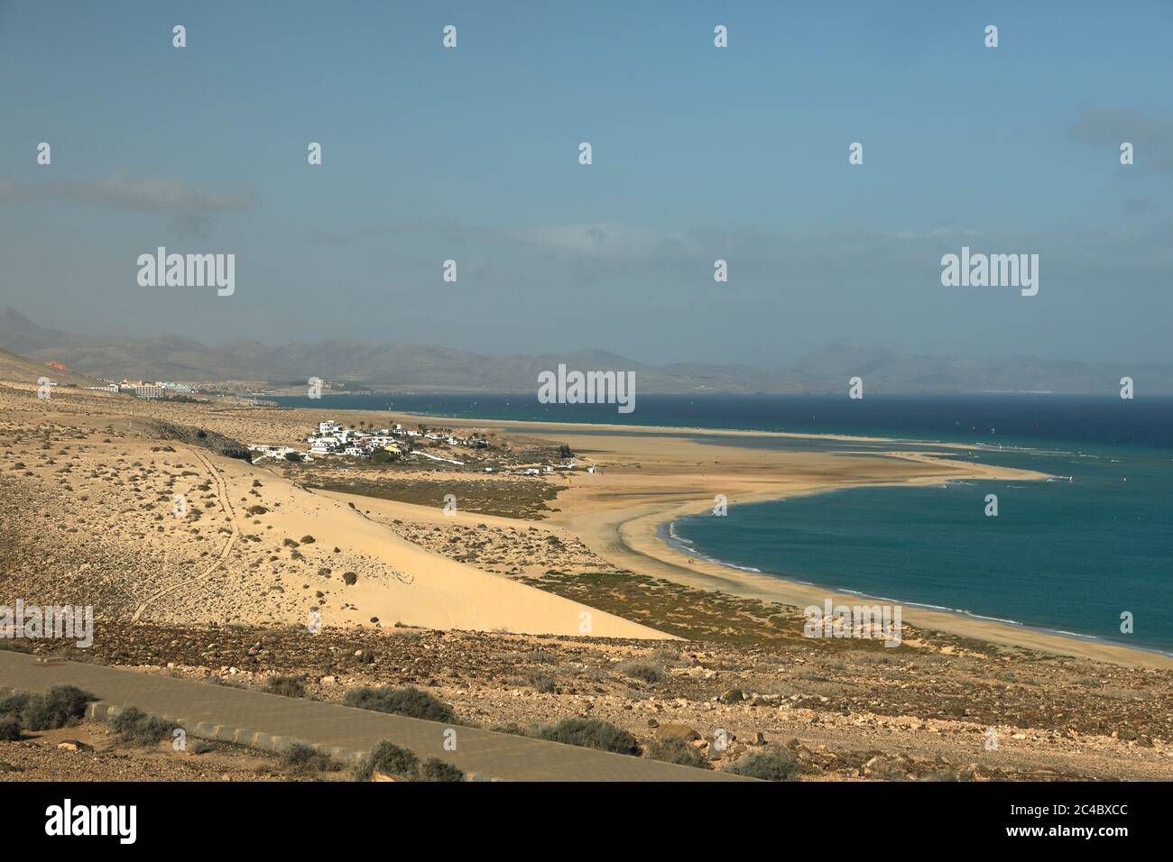 Playa de Sotavento, Canary Islands, Fuerteventura, Costa Calma Stock Photo
