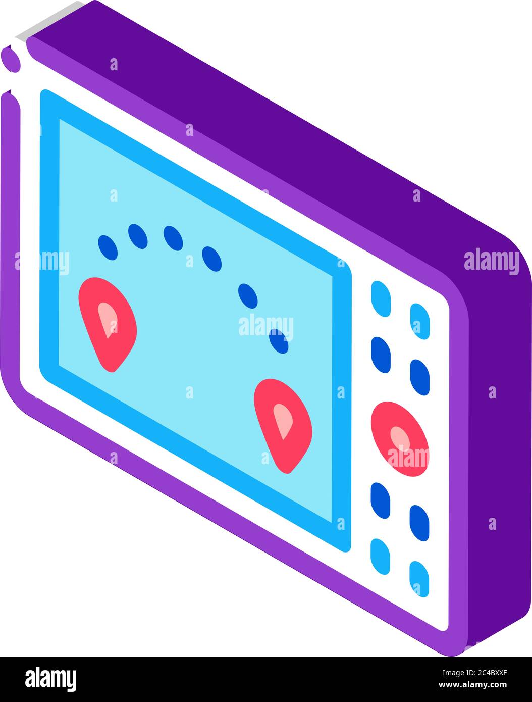 air navigation electronic device isometric icon vector illustration ...