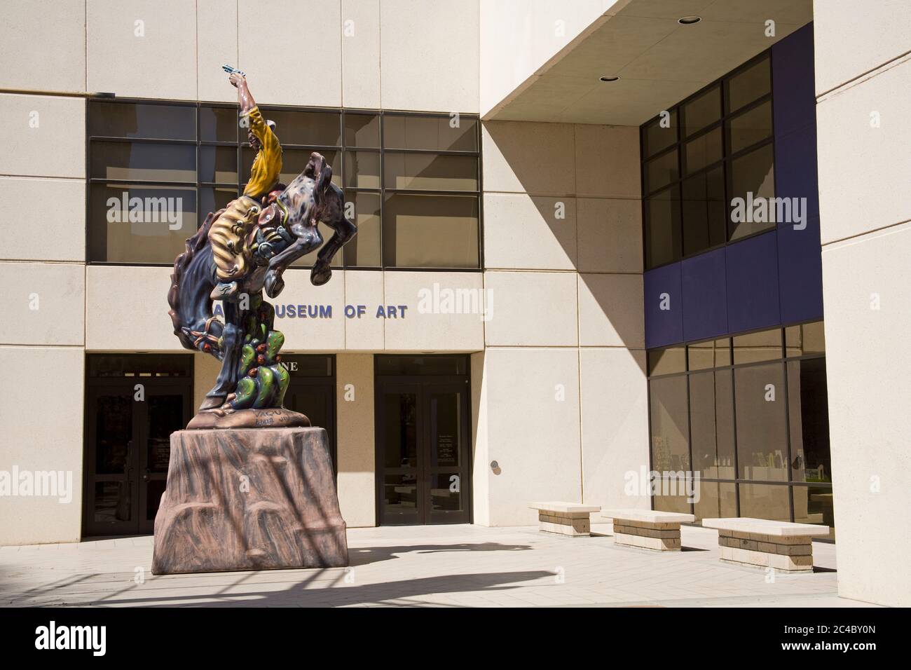 'Vaquero' by Luis Jimenez at the Museum of Art,El Paso,Texas,USA Stock Photo