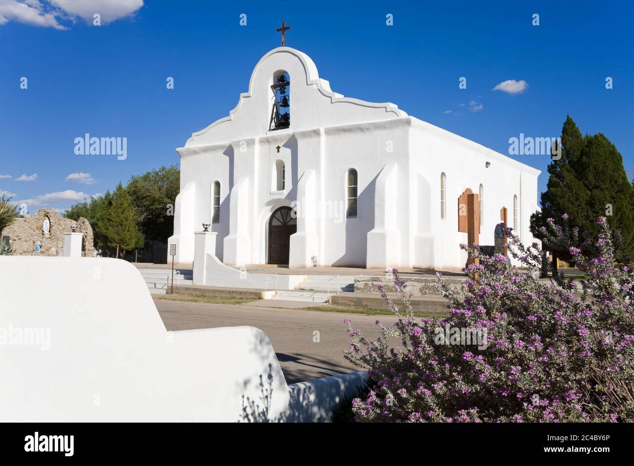 San Elizario Mission,El Paso,Texas,USA Stock Photo