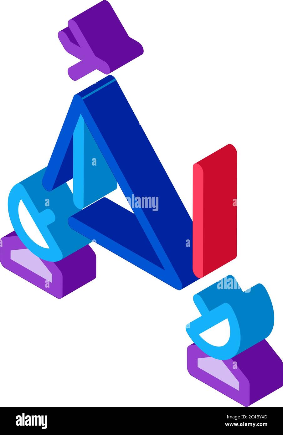 air navigation course isometric icon vector illustration Stock Vector air navigation course isometric icon vector illustration Stock Vector