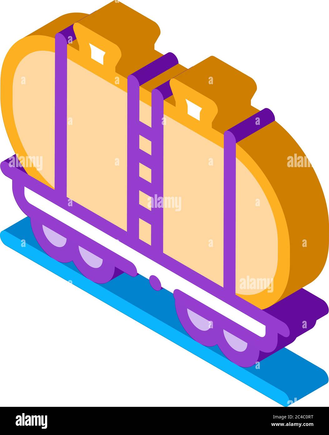 oil product carriage wagon isometric icon vector illustration Stock ...