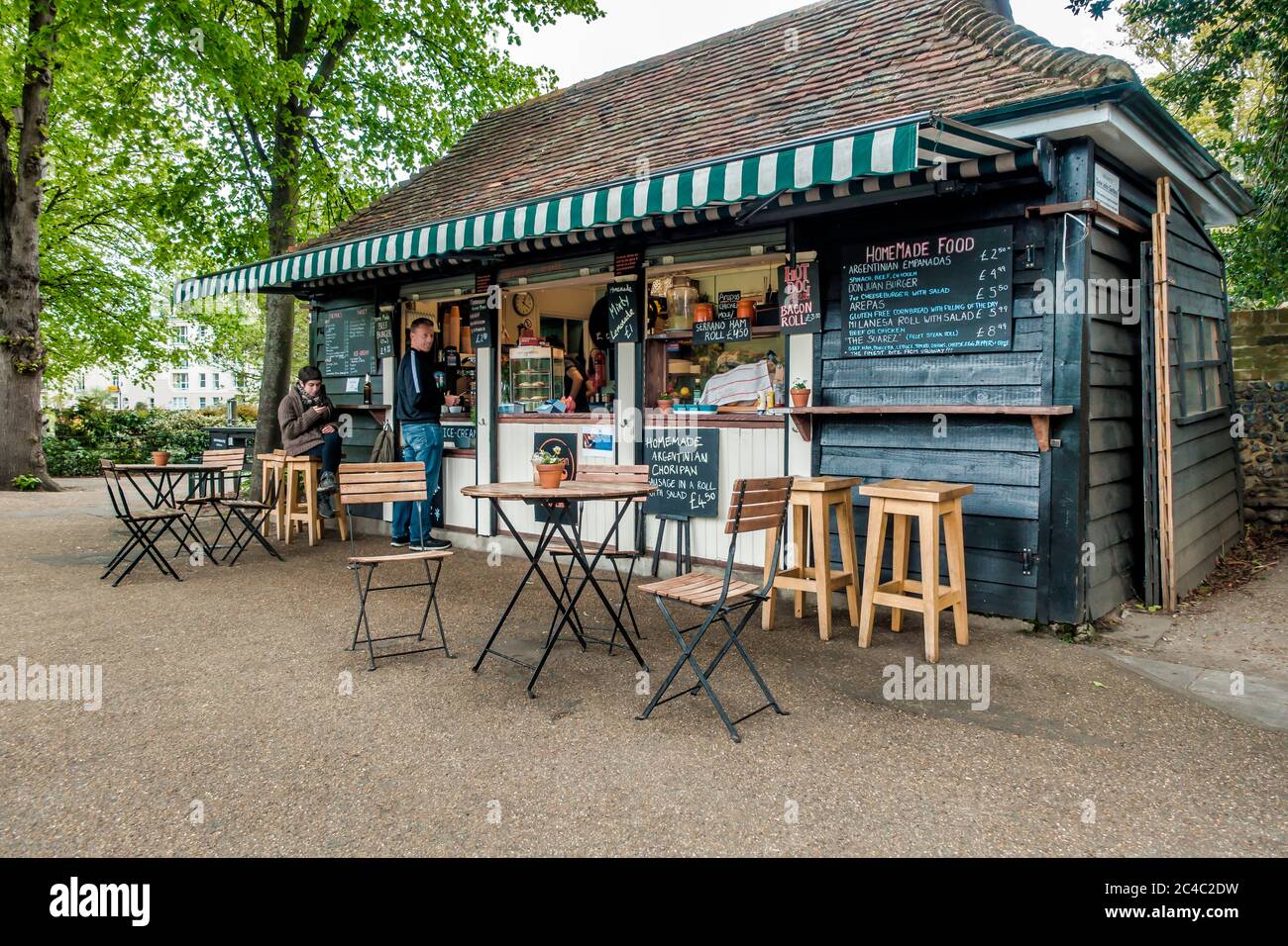 Outdoor Cafe,Dane John Gardens,Canterbury,Kent,England Stock Photo Alamy