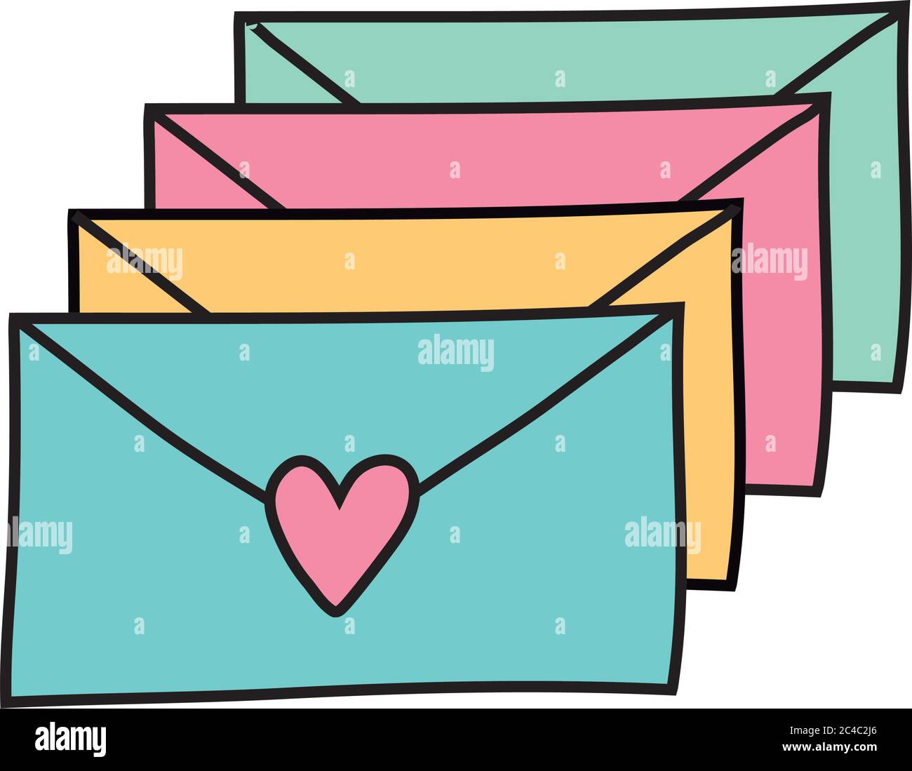 Red envelope design Cut Out Stock Images & Pictures - Alamy