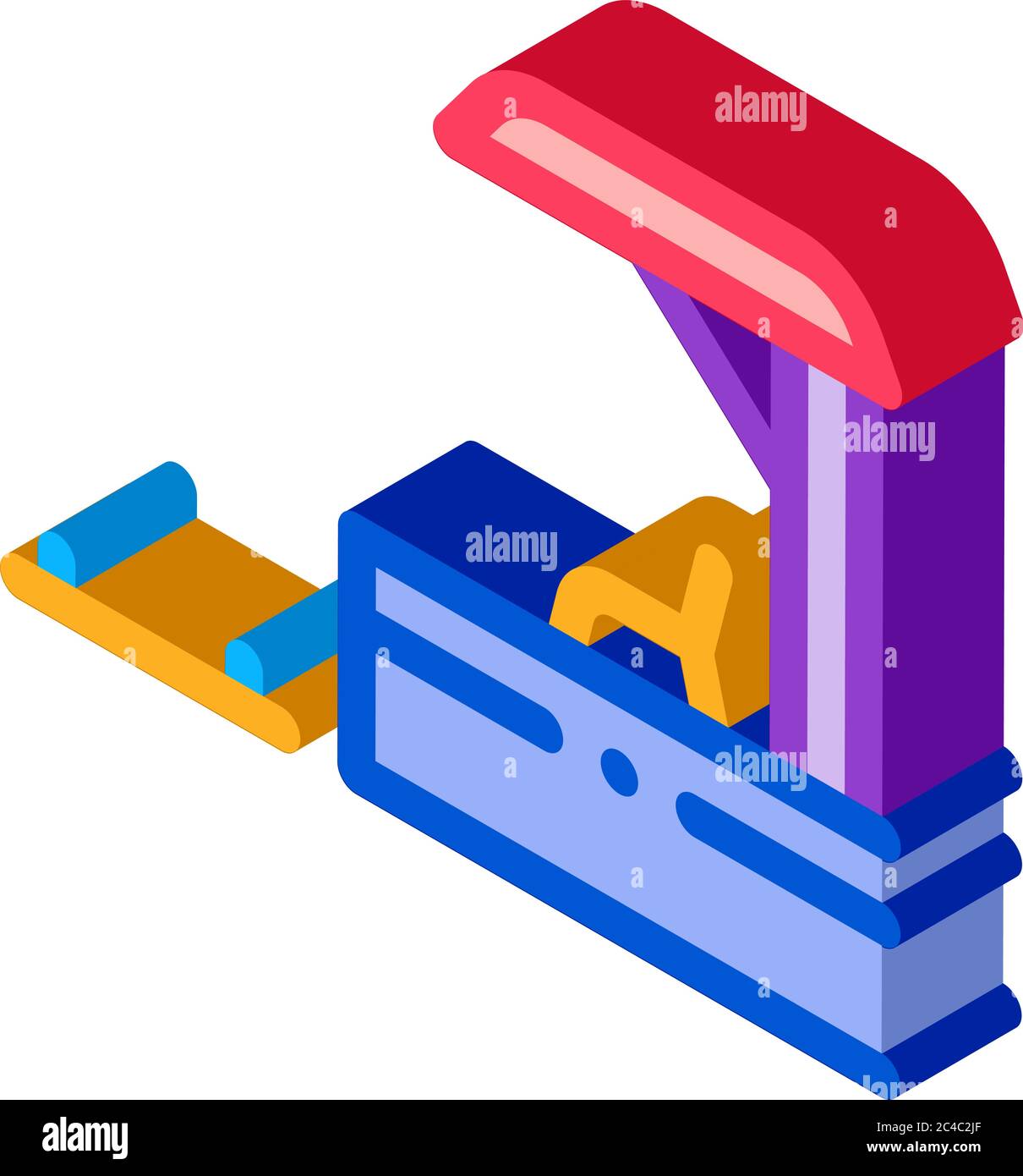 railway station platform isometric icon vector illustration Stock ...
