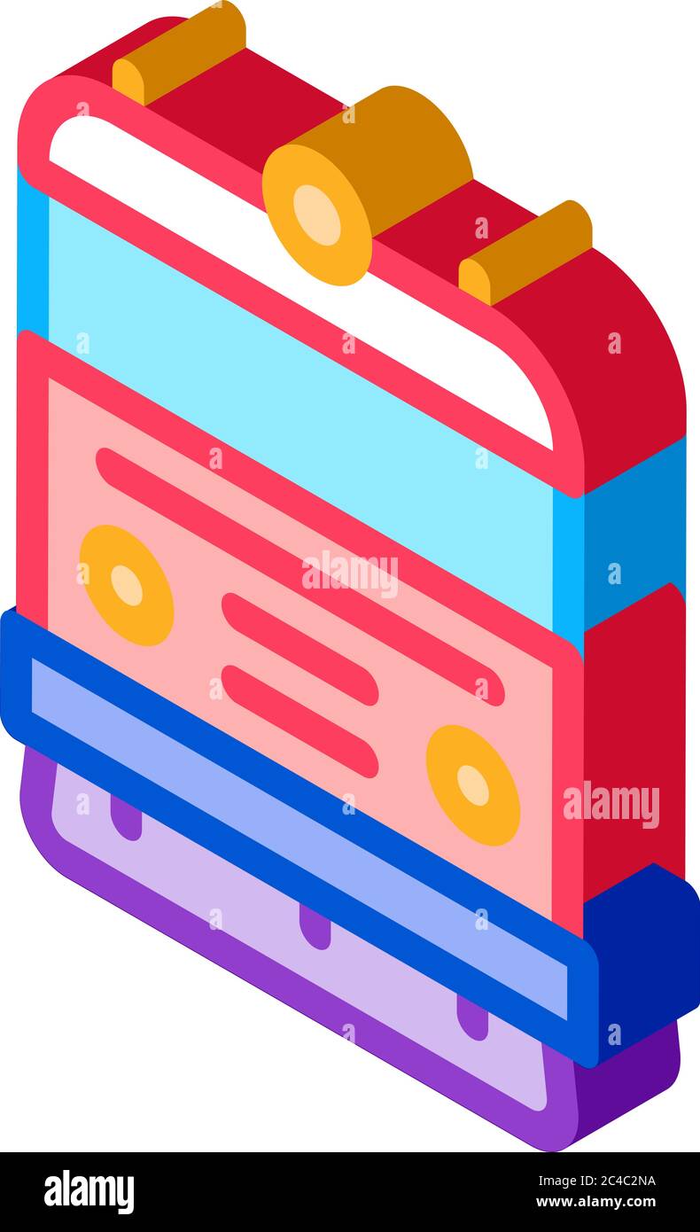 train transport isometric icon vector illustration Stock Vector Image ...