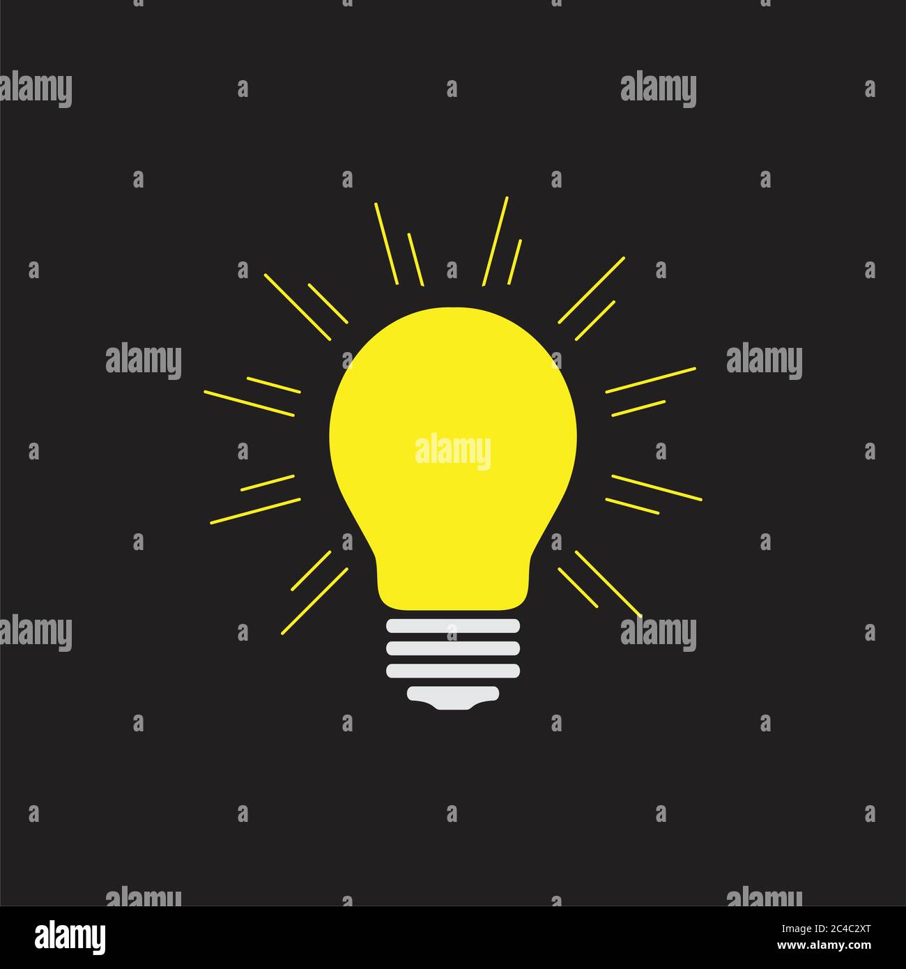 shine light bulb symbol decoration vector Stock Vector Image & Art Alamy
