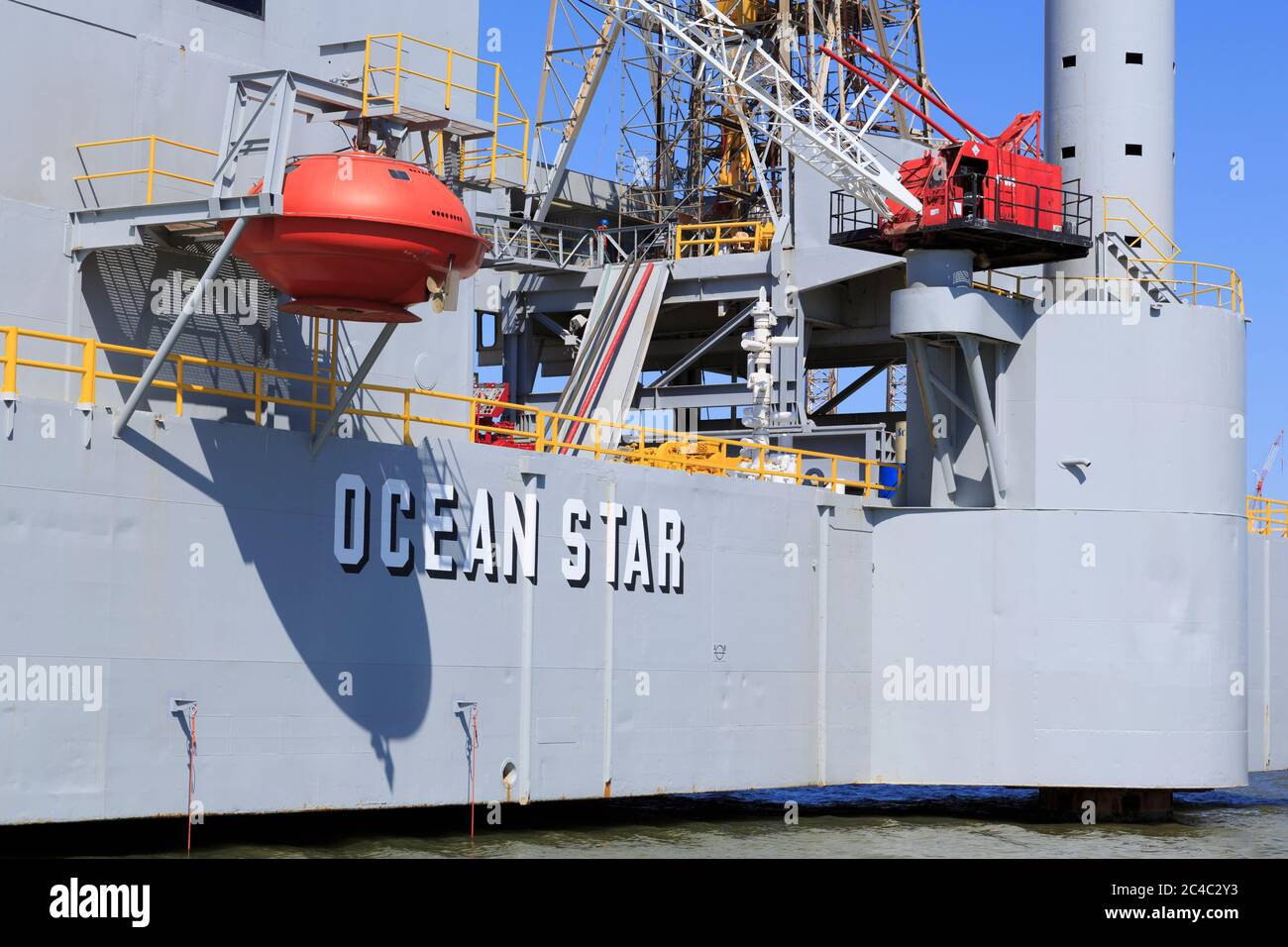 Ocean Star Offshore Energy Center,Galveston,Texas,USA Stock Photo Alamy