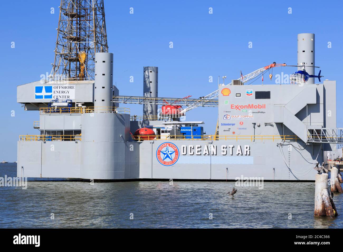 Ocean Star Offshore Energy Center,Galveston,Texas,USA Stock Photo Alamy
