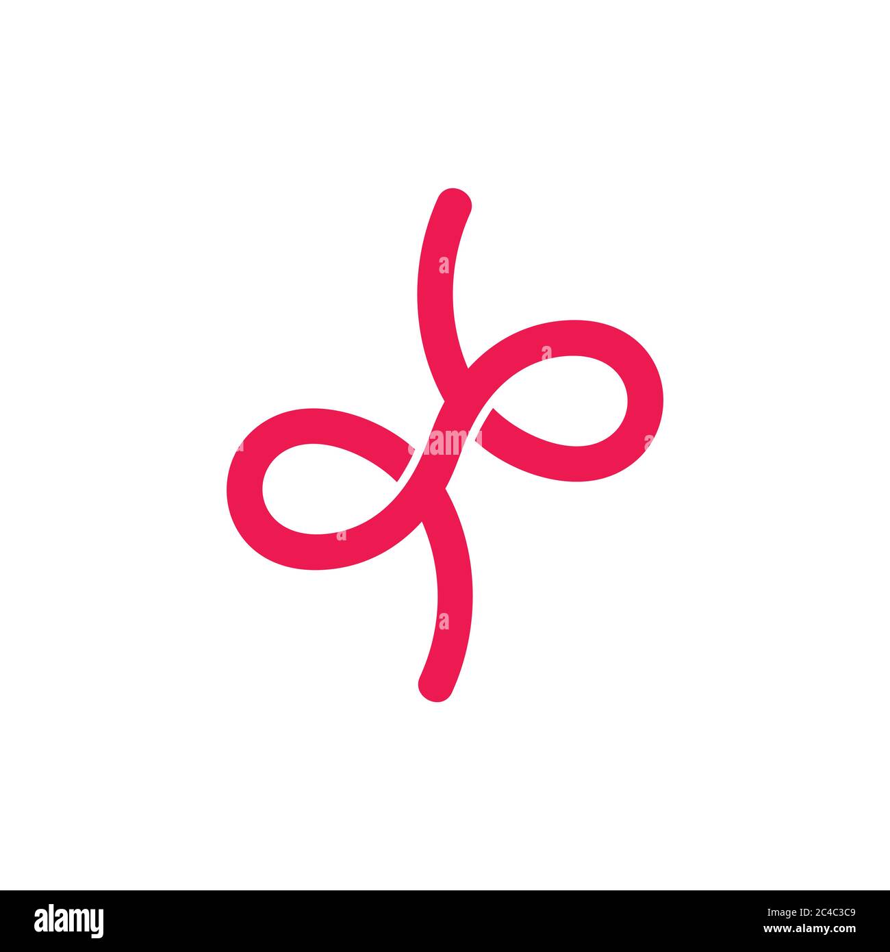 simple knot ribbon gift logo vector Stock Vector Image & Art Alamy