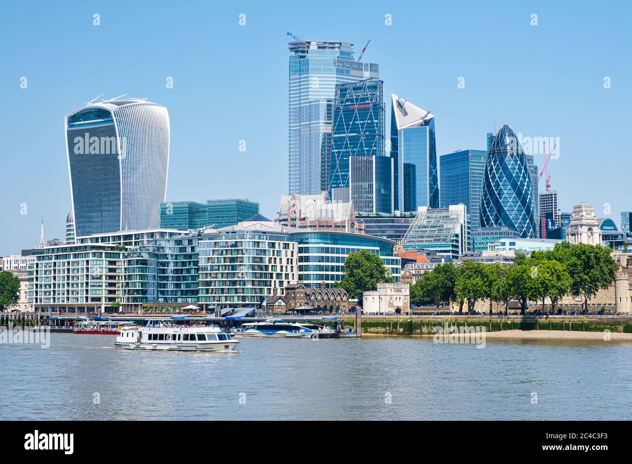 The City of London on a sunny summer day Stock Photo