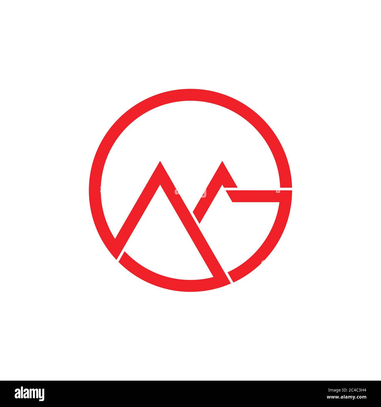 abstract letter gm geometric line logo vector Stock Vector Image & Art ...