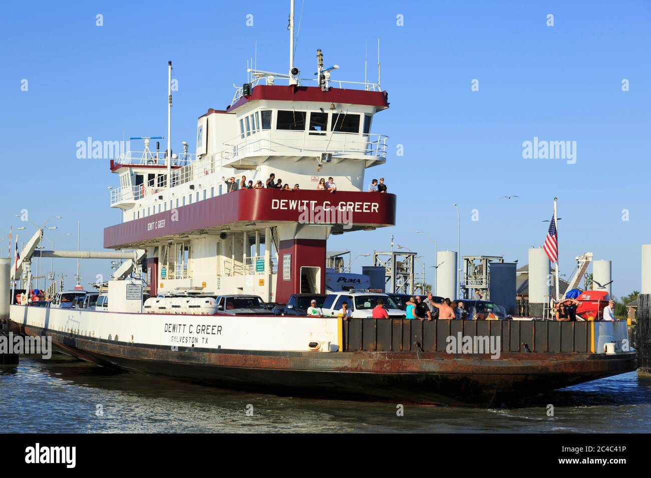 Port Bolivar Ferry,Galveston,Texas,USA Stock Photo Alamy