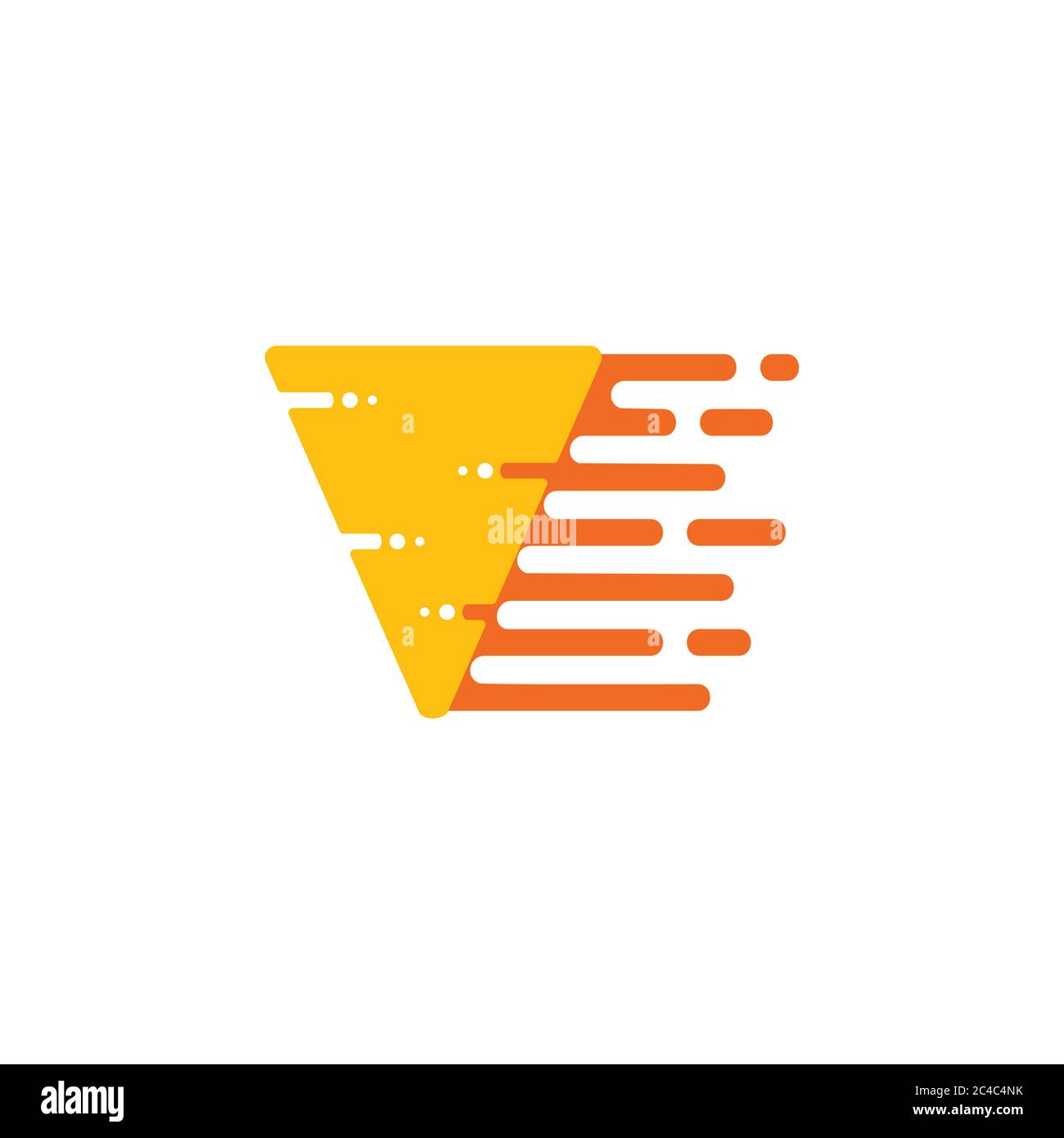 triangle fast delivery pizza symbol logo vector Stock Vector Image ...