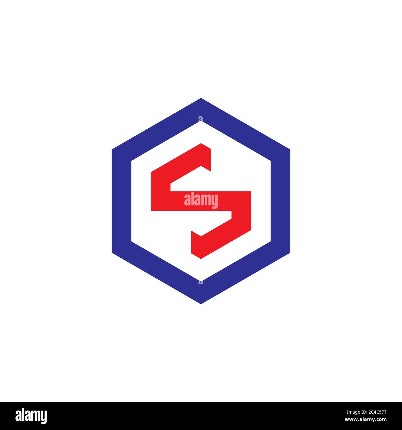 letter s hexagonal geometric logo vector Stock Vector Image & Art - Alamy