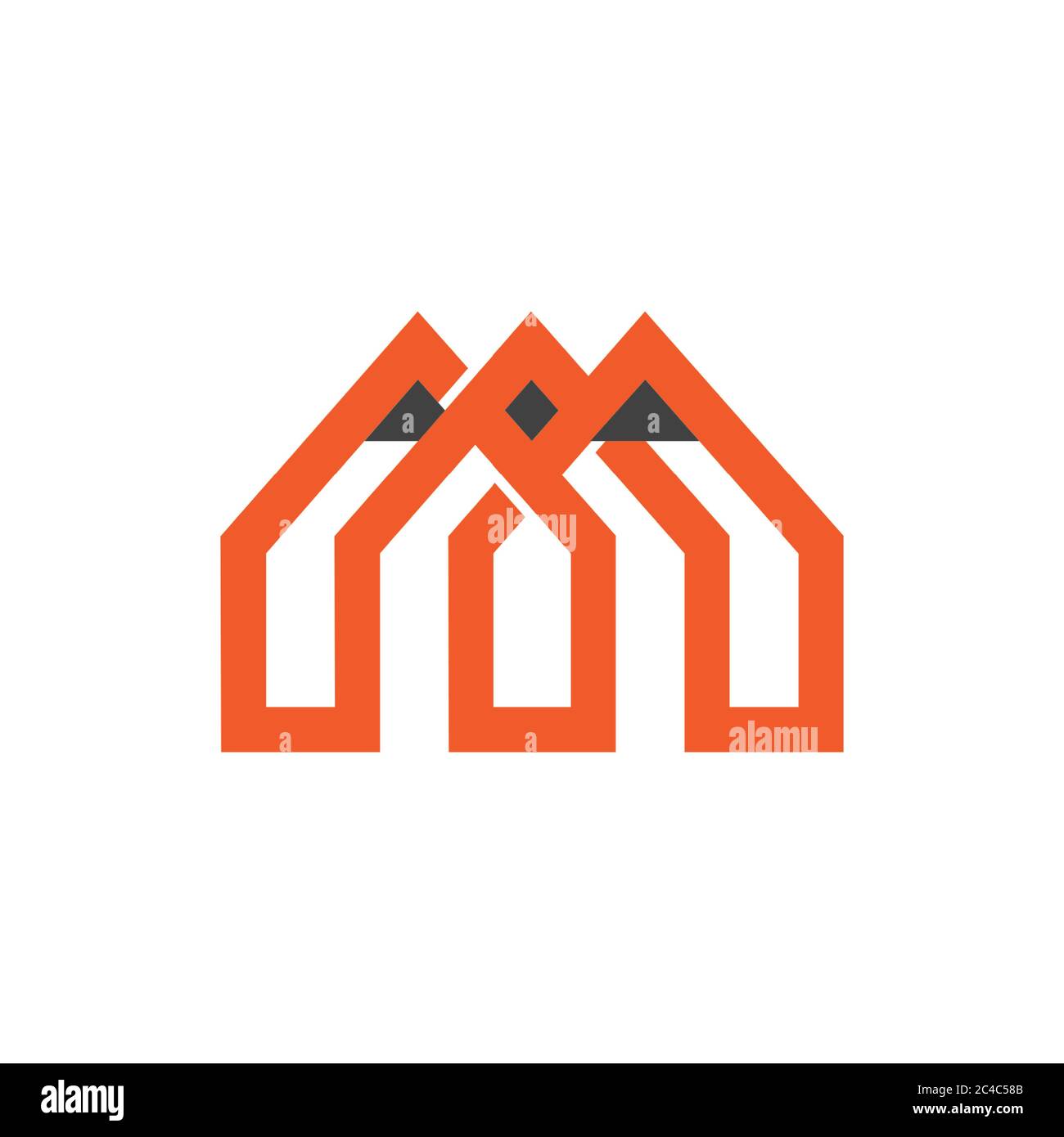 abstract pencil line geometric education vector Stock Vector