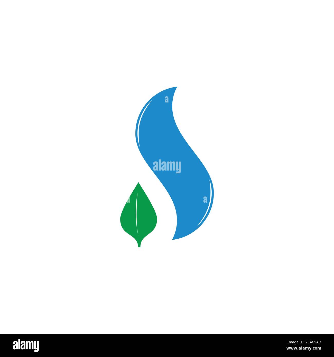 leaf water simple geometric design logo vector Stock Vector Image & Art ...