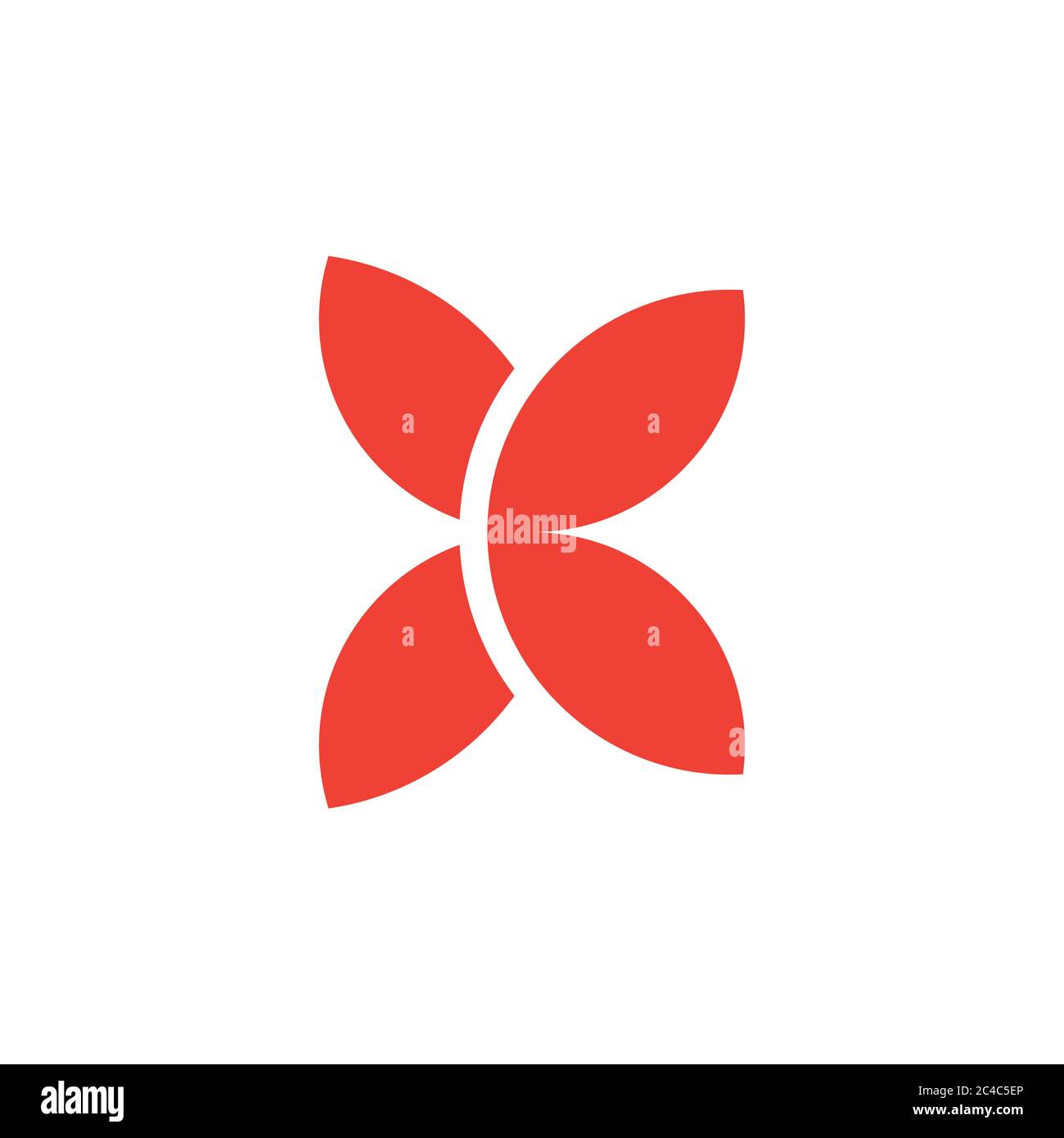 abstract letter k butterfly geometric design logo vector Stock Vector
