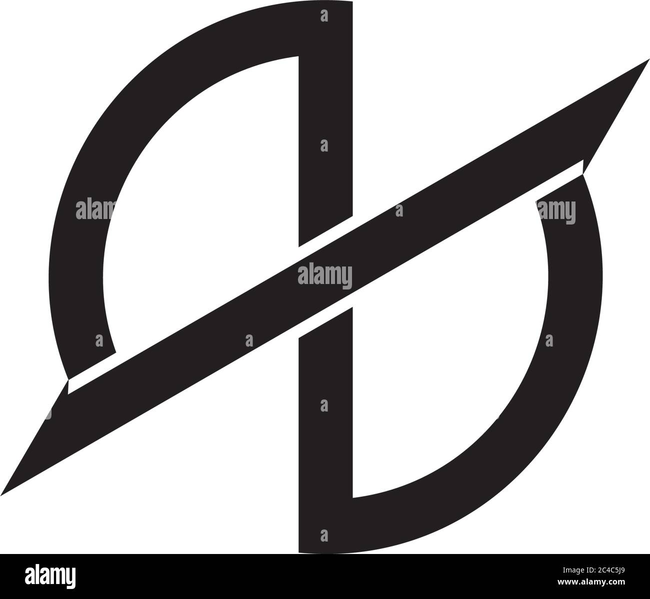 vector of letter qb slice blue motion clear design Stock Vector Image ...