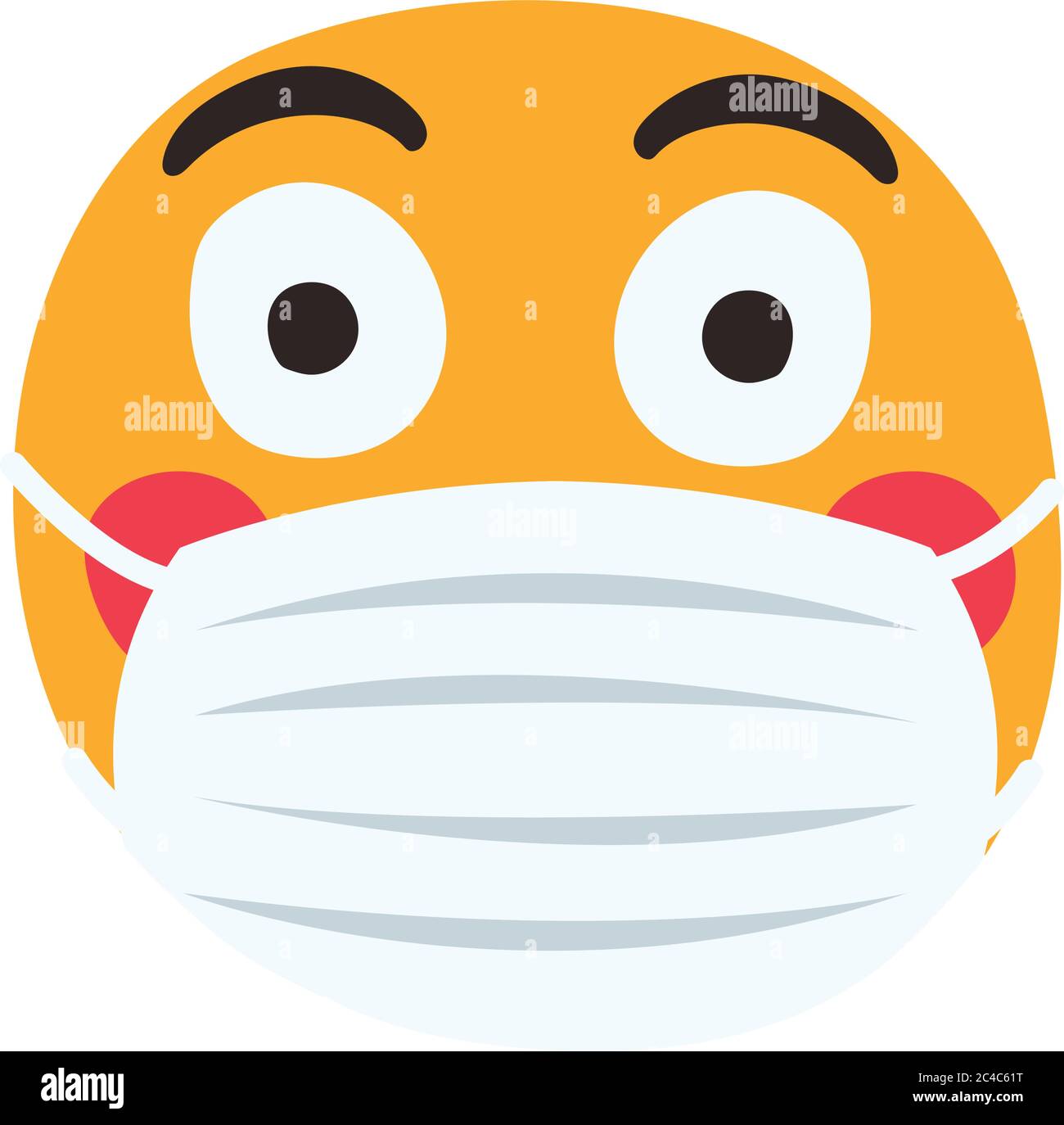 Flushed emoji hires stock photography and images Alamy