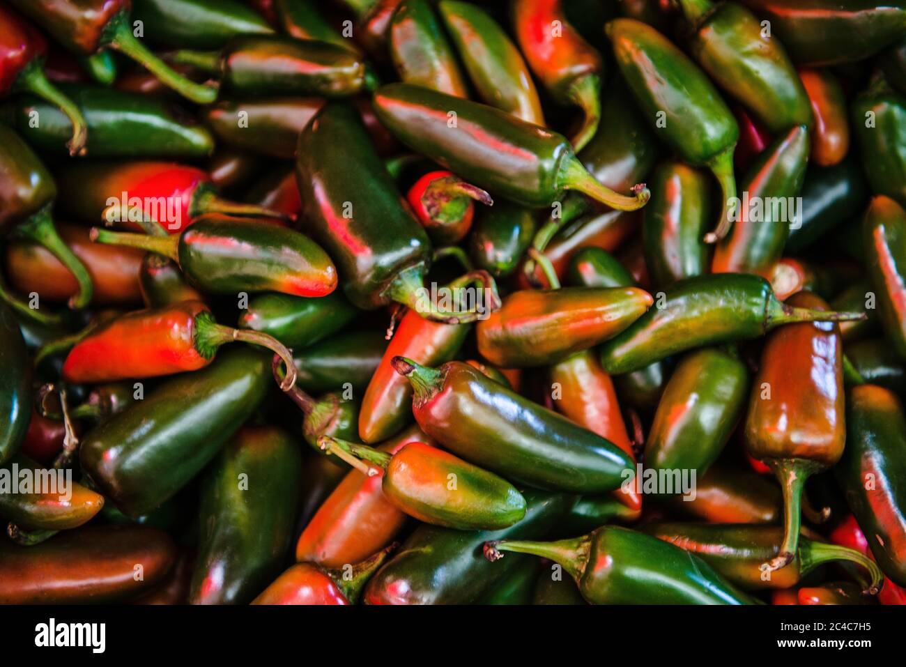 jalapeno peppers for sale at a market Stock Photo Alamy