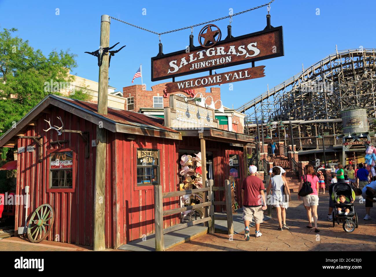 Store on Kemah Boardwalk,Kemah, Greater Houston,Texas,USA Stock Photo
