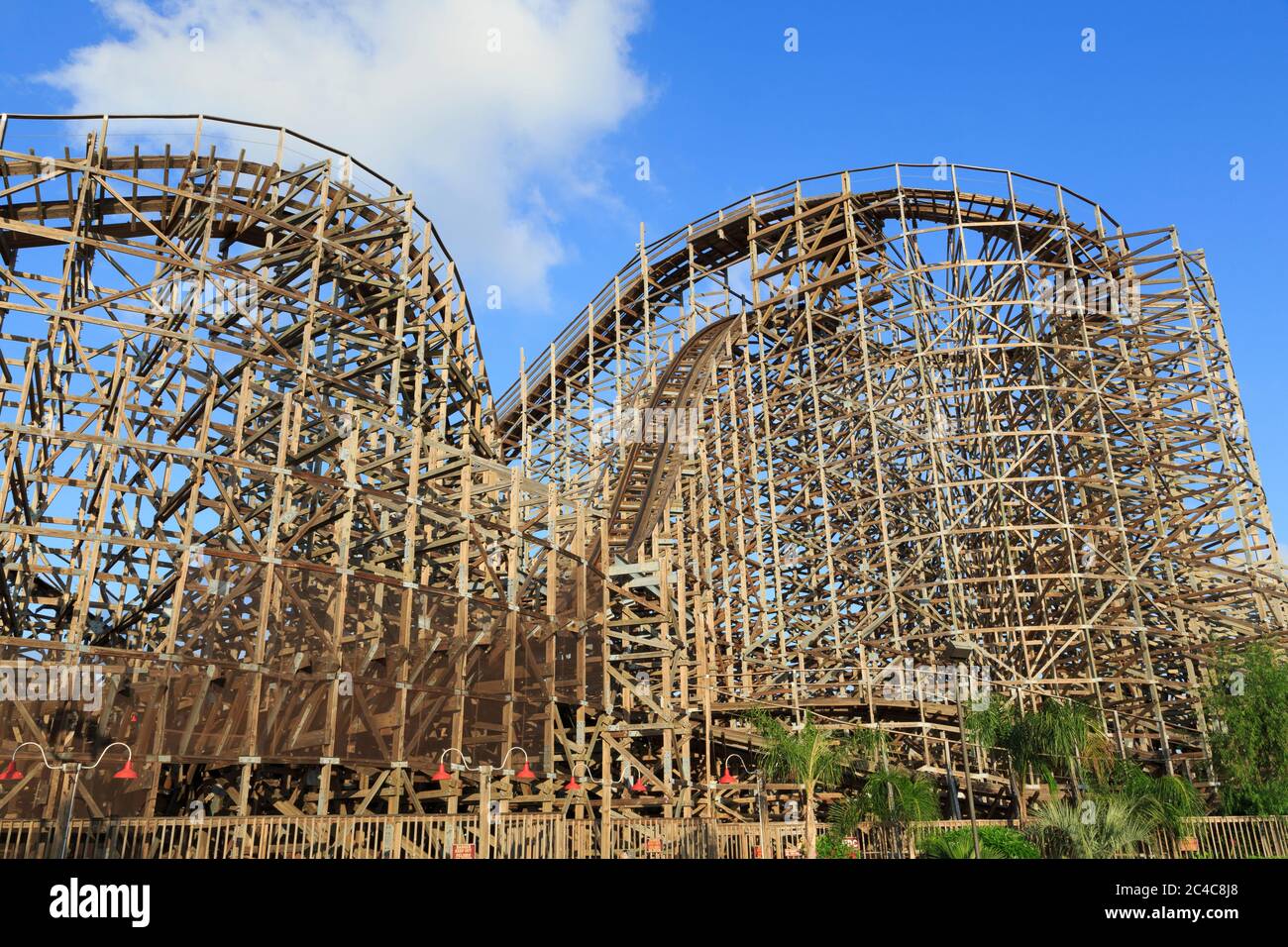 Boardwalk Bullet Coaster,Kemah, Greater Houston,Texas,USA Stock Photo