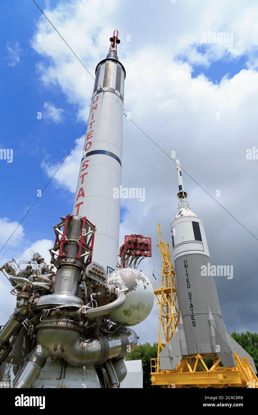 Rocket Park at the Space Center,Houston,Texas,USA Stock Photo Alamy
