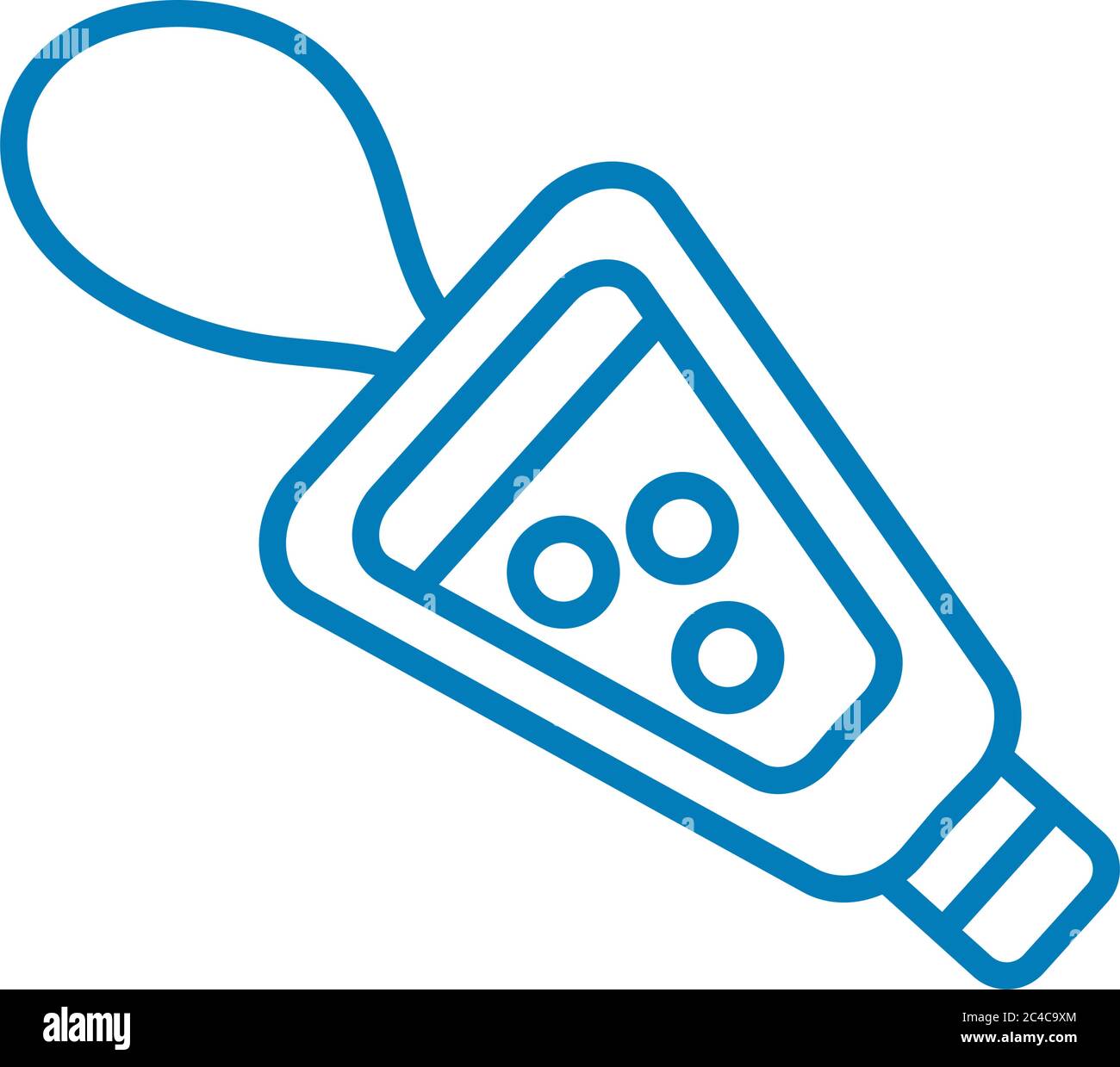 antibacterial soap bottle line icon vector illustration design Stock ...