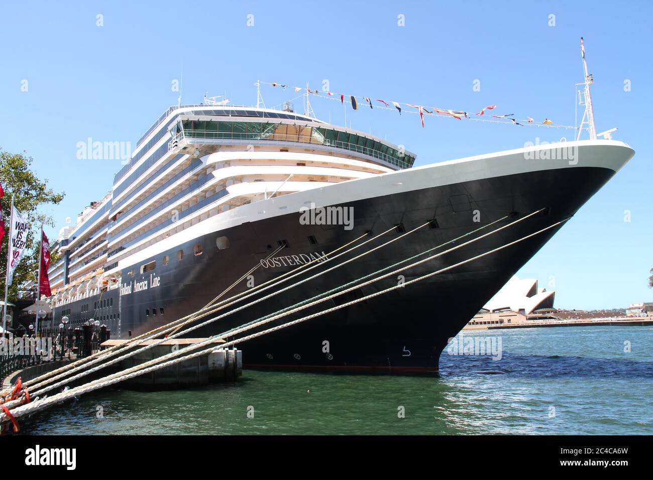 The Holland America Line MS Oosterdam moored at the Overseas Passenger