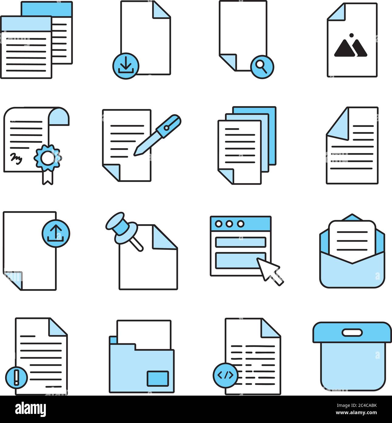 Bundle documents files office hi-res stock photography and images - Alamy