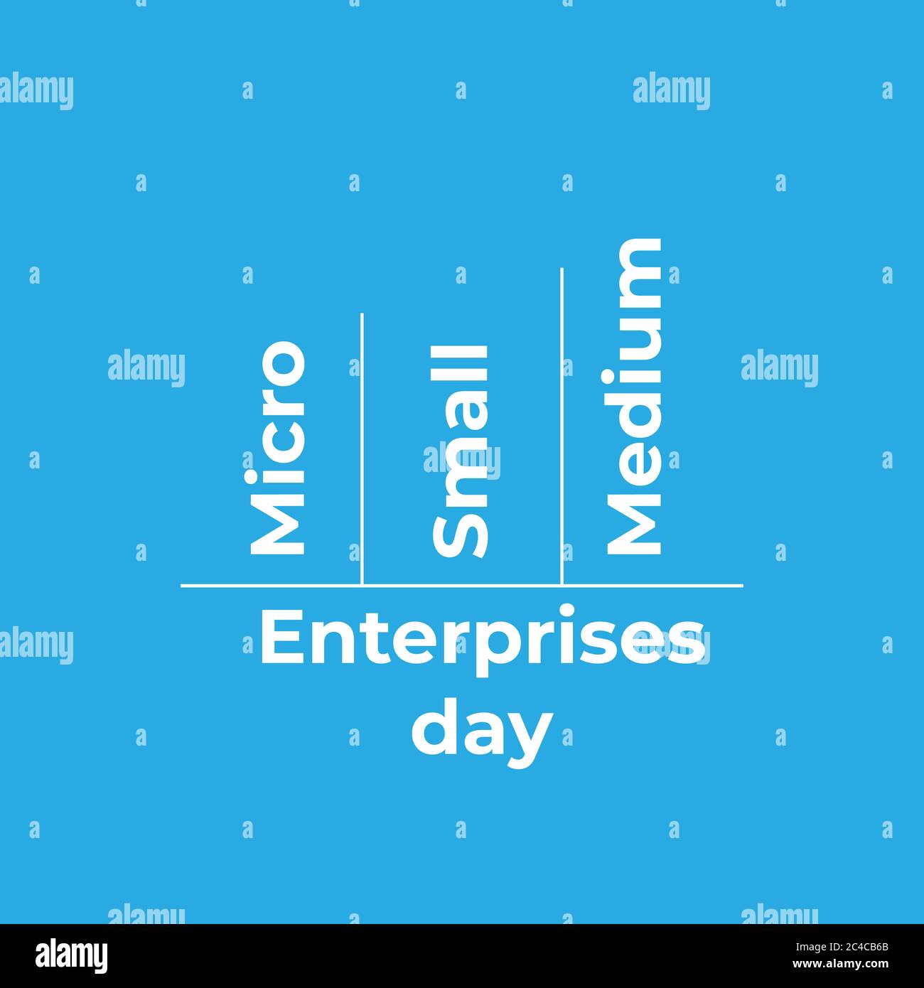 Design for Micro-, Small and Medium-sized Enterprises Day campaign to raise public awareness of their contribution to sustainable development. Stock Vector