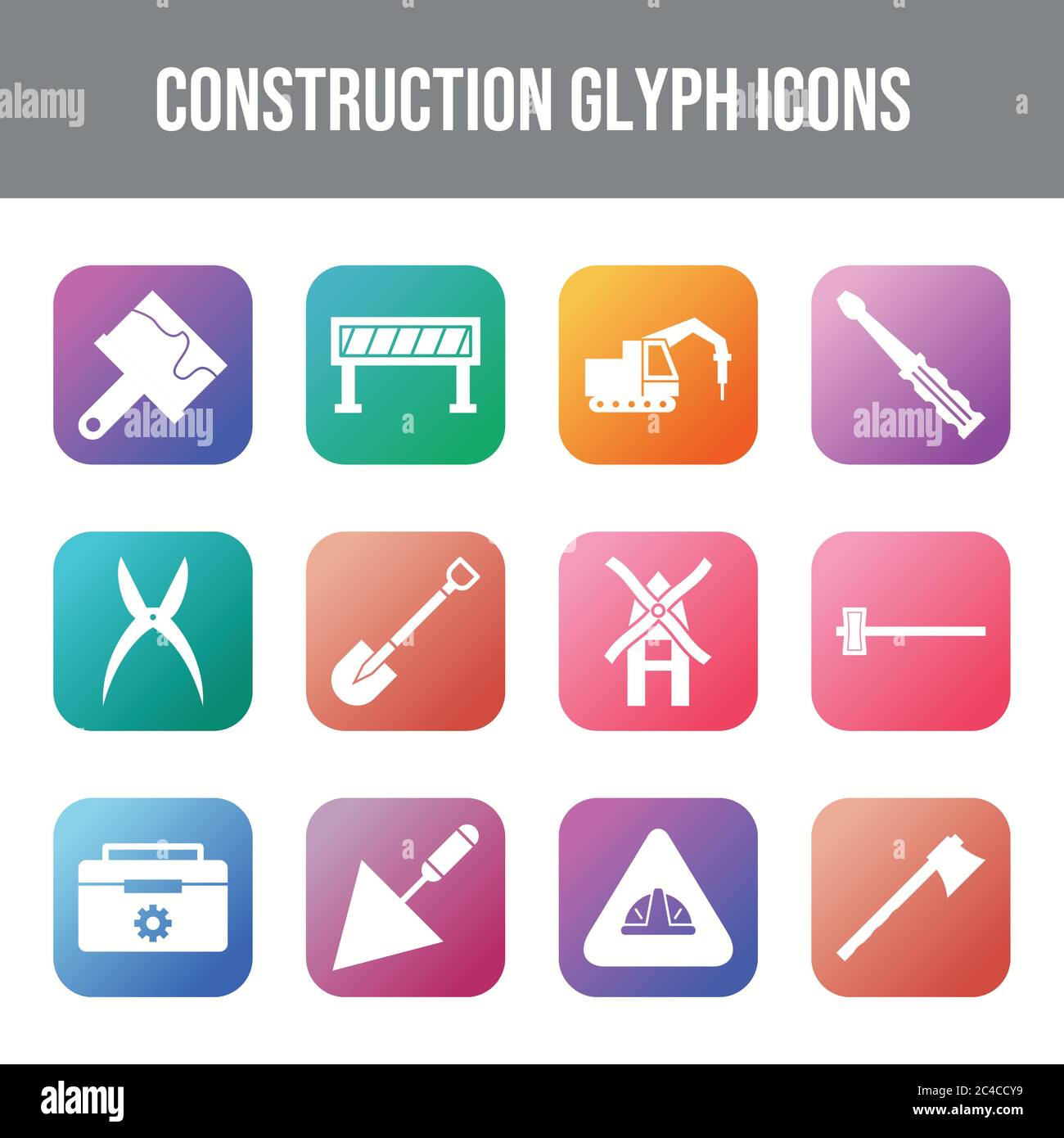 Beautiful Construction vector icon set Stock Vector Image & Art - Alamy