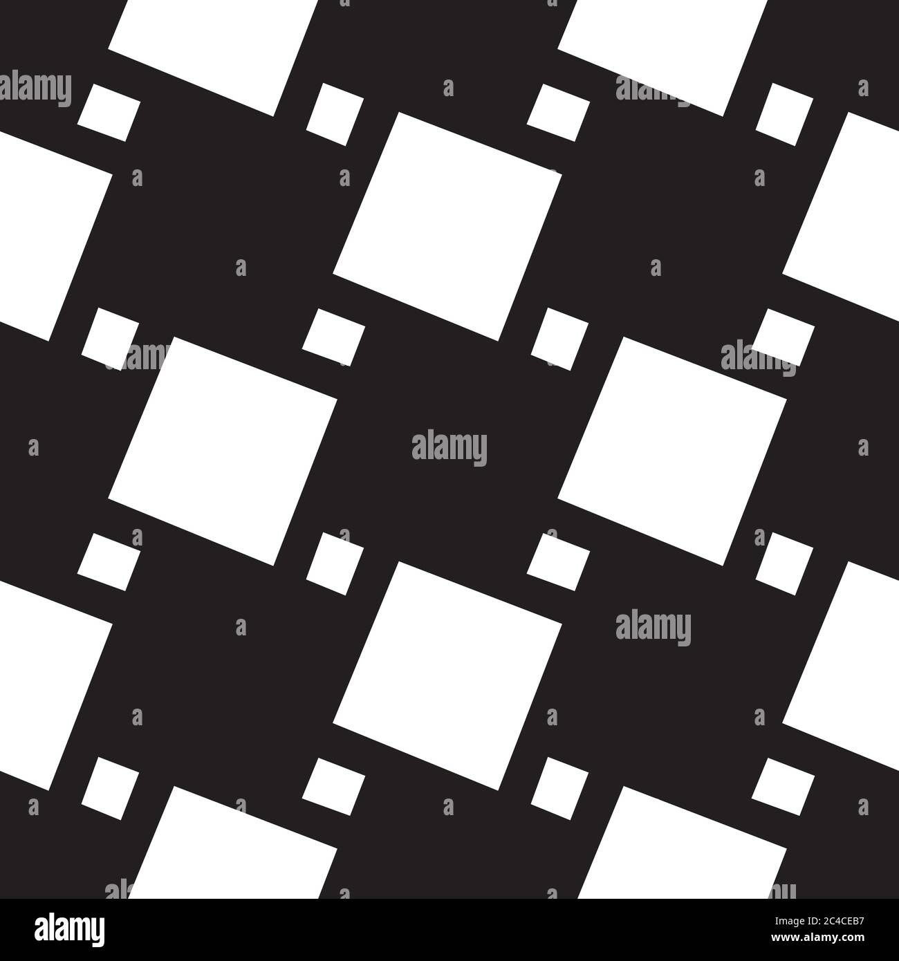 Seamless pattern with white squares Stock Vector