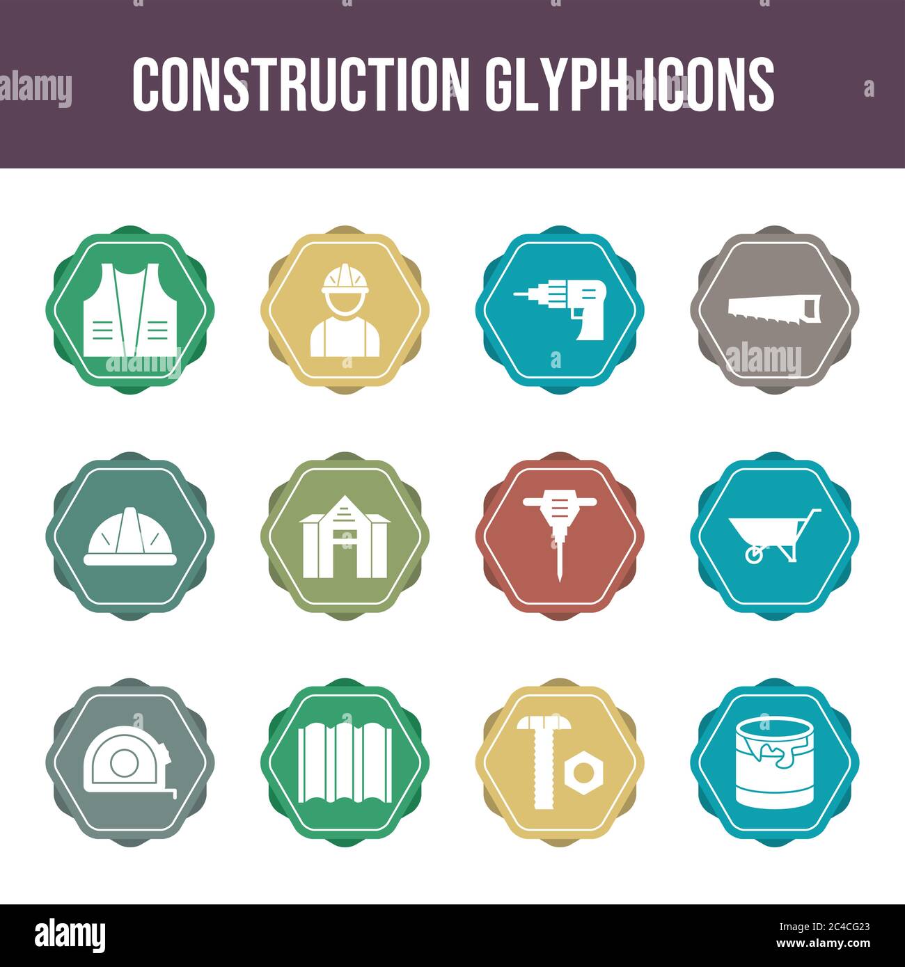 Beautiful Construction vector icon set Stock Vector Image & Art - Alamy