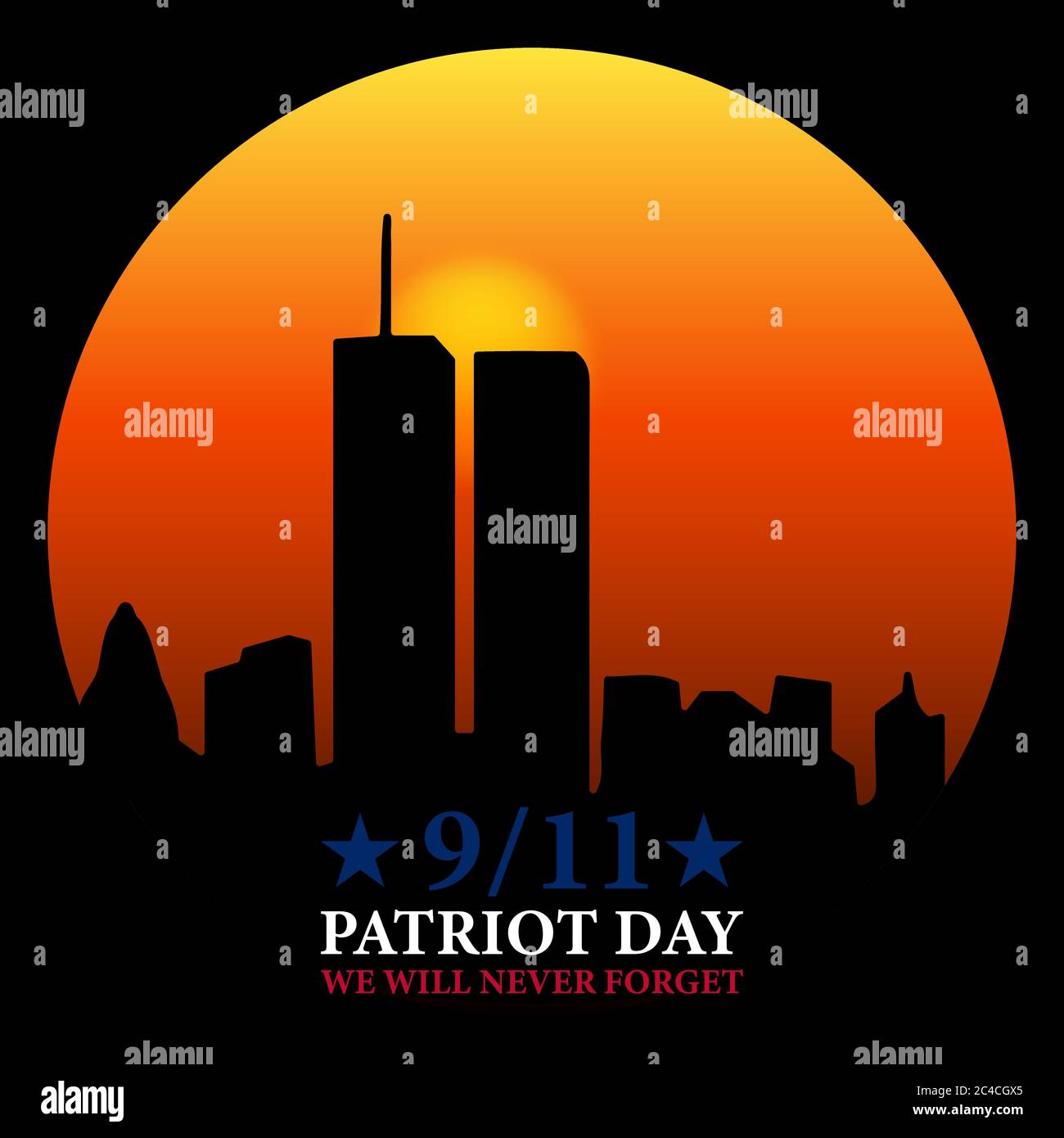 The patriotic city center Stock Vector Images - Alamy