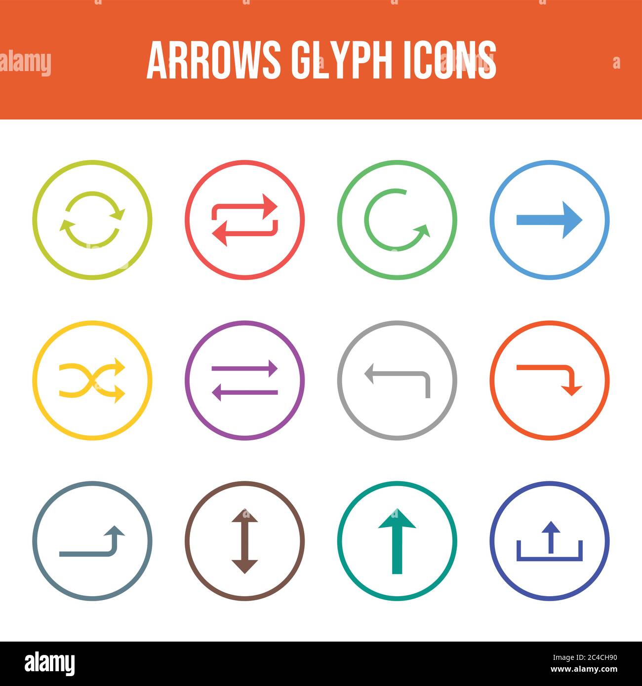 Beautiful Arrows vector icon set Stock Vector Image & Art - Alamy