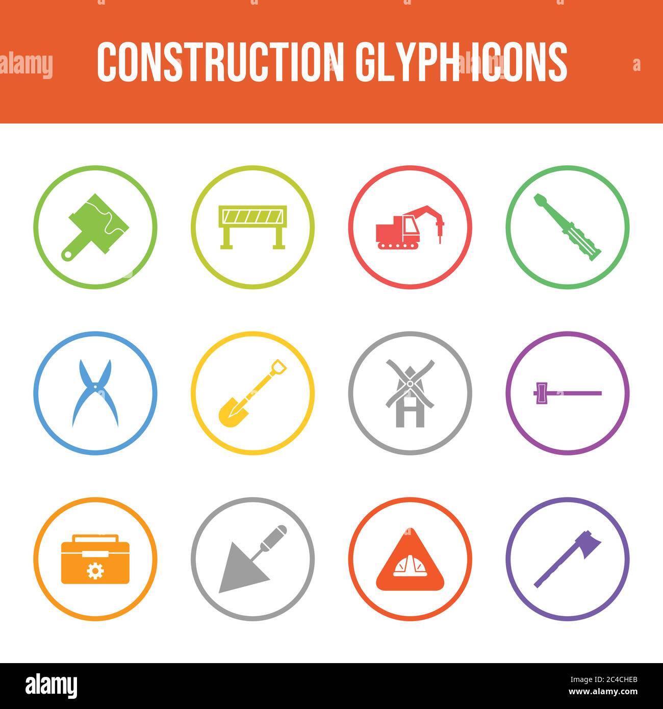 Beautiful Construction vector icon set Stock Vector Image & Art - Alamy