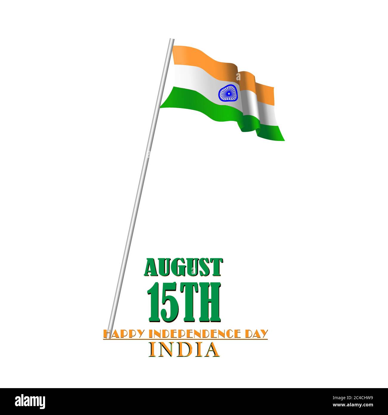 Vector Illustration saffron and green color brush background for Happy  Independence Day celebration 15th august. Illustration of famous Indian  monumen Stock Vector Image & Art - Alamy