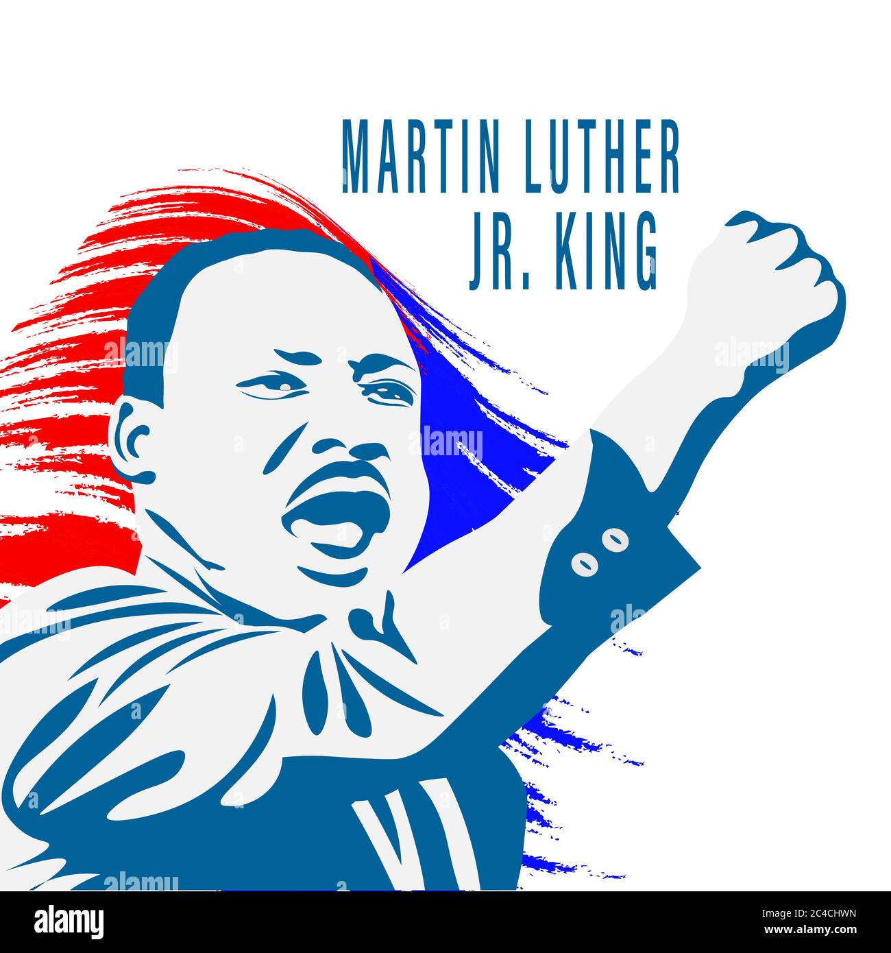 Martin Luther King Jr. Day greeting card background. I have a dream