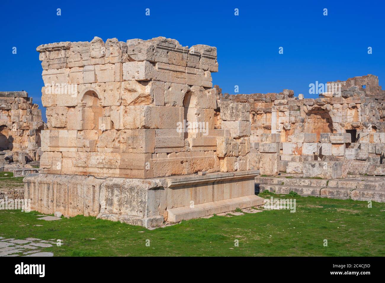 Temple ruins, Baalbek, Bekaa Valley, Lebanon Stock Photo Alamy