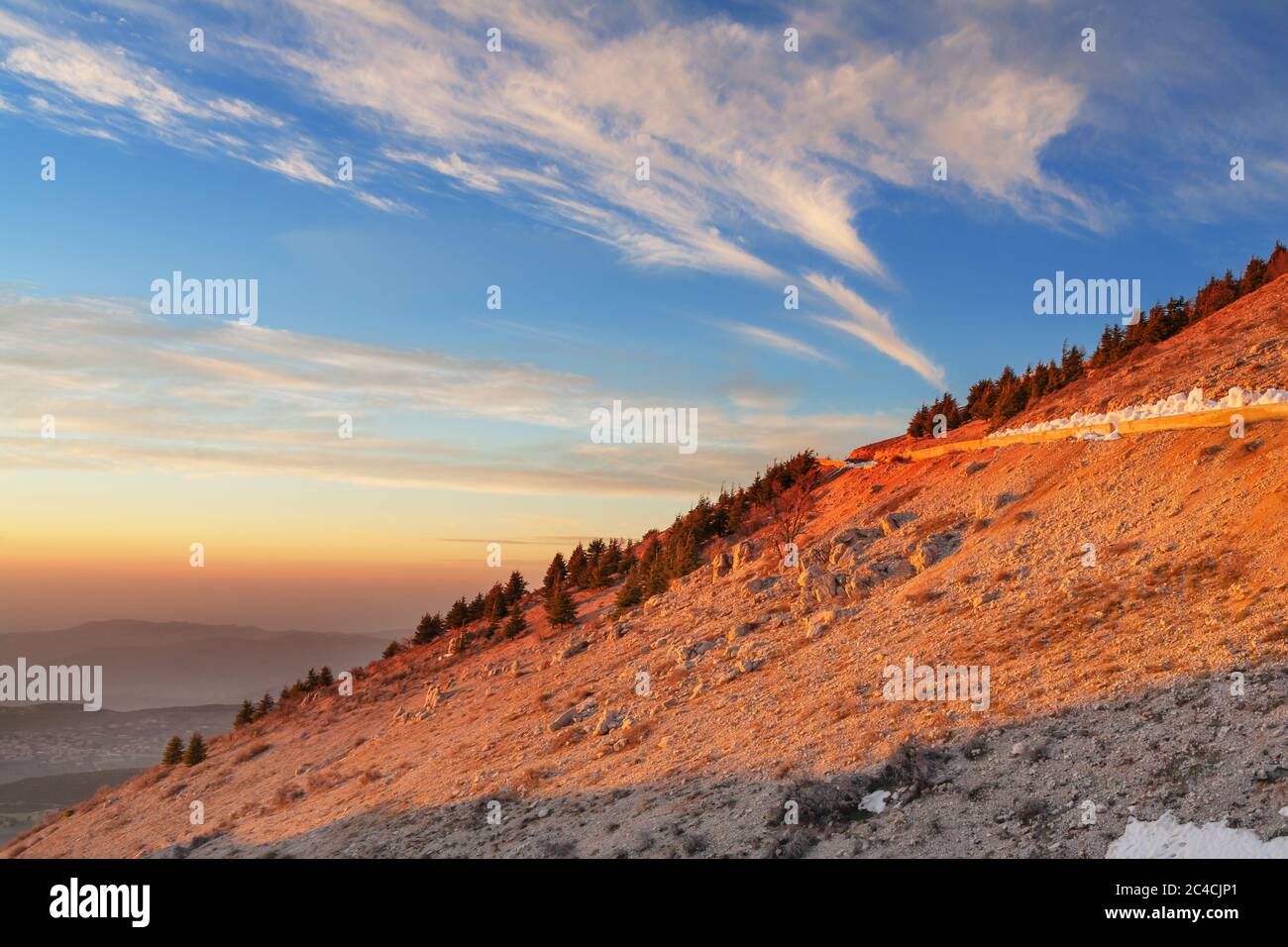 Al Shouf Cedar Nature Reserve, near Maaser esh-Shouf, Lebanon mountains, Chouf District, Lebanon Stock Photo