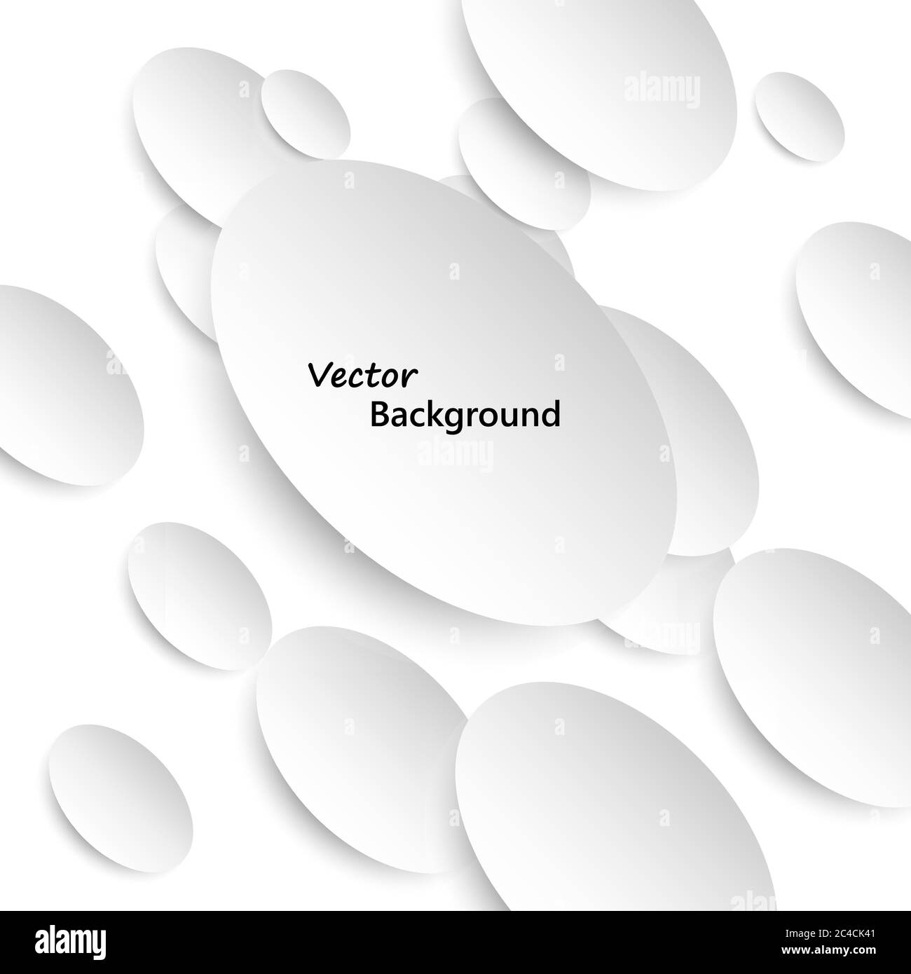 Vector illustration Paper ellliptical shapes templates and banner with ...