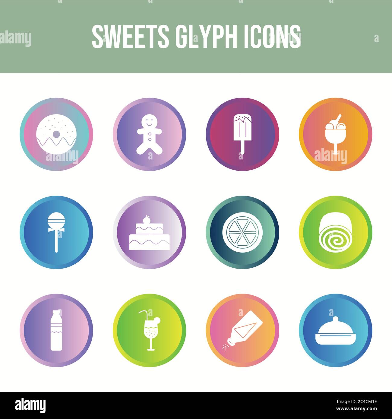 Sprinkled sweets Stock Vector Images - Alamy
