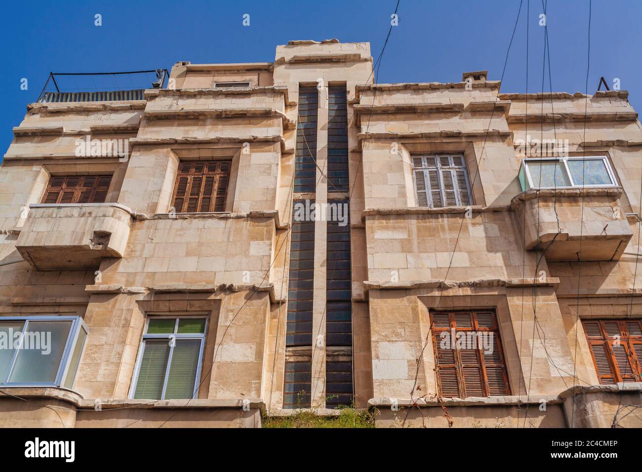 Vintage house, Street in old town, Damascus, Syria Stock Photo Alamy