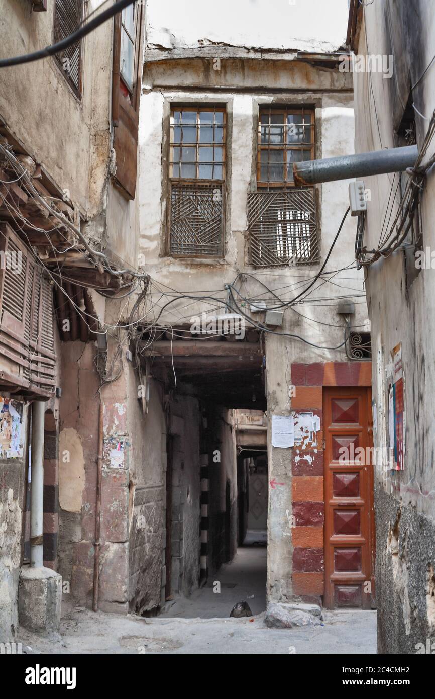 Street in old town, Damascus, Syria Stock Photo Alamy